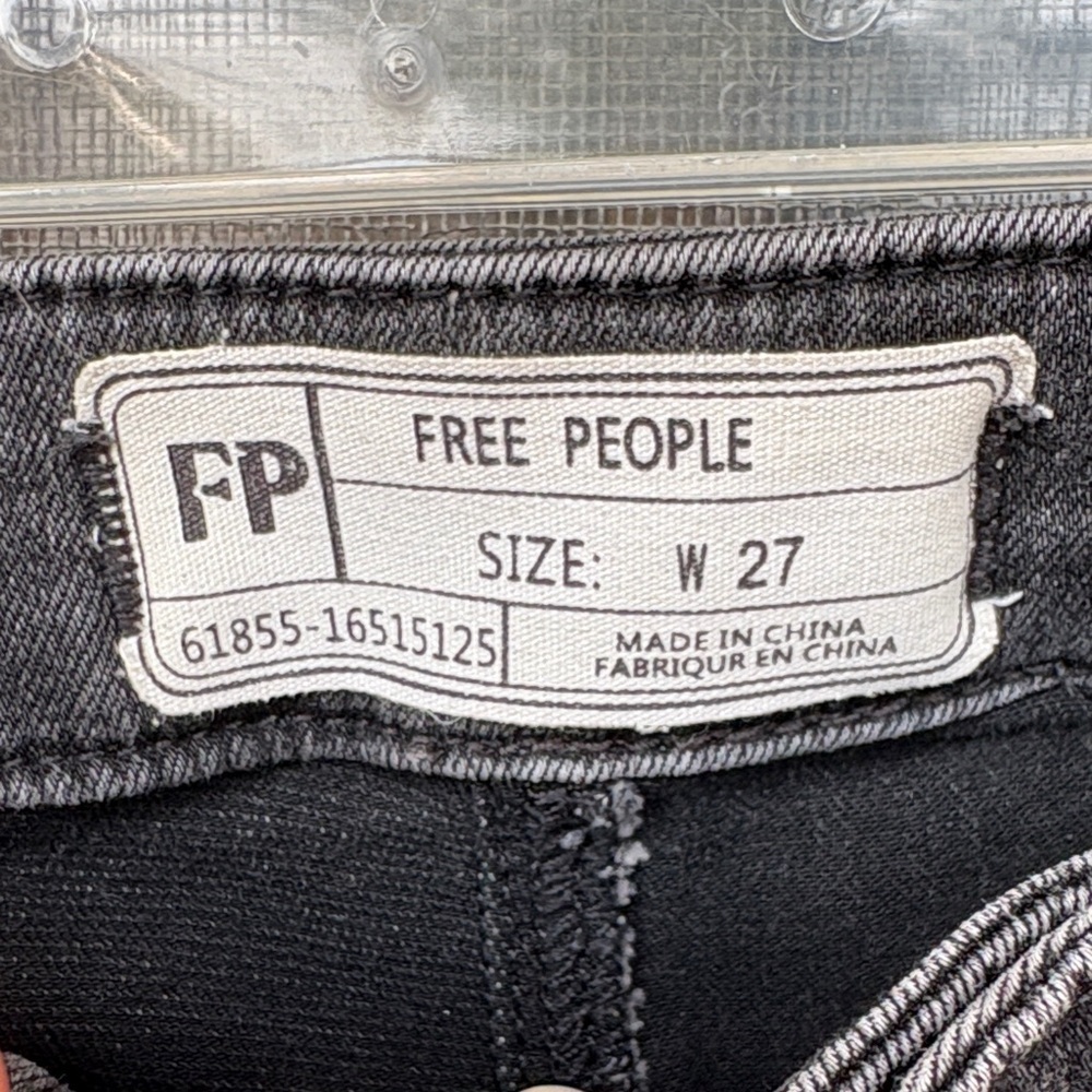 Free People Charcoal Flare Jeans - Picture 2 of 12